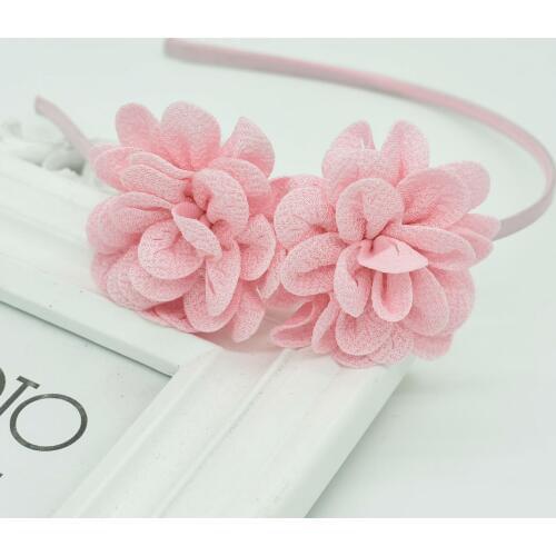 New popular Childrens Two flower headband headdress girls multicolor hair accessories flower hair band Female pop gift