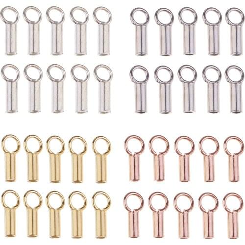 10 Piece/set 925 Sterling Silver Tube Crimp Beads Stopper Beading End Beads Jewelry Findings