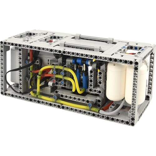 Customized)469Pcs MOC-73513 Pneumatic Building Block Set Air Compressor Display Model Gift