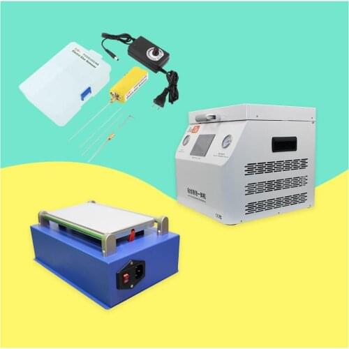 Full Set LCD Separtor Vacuum OCA Laminating Debubble Machine With Glue Remover Tool Kit For iPhone X XSMas 12Pro Screen Repair