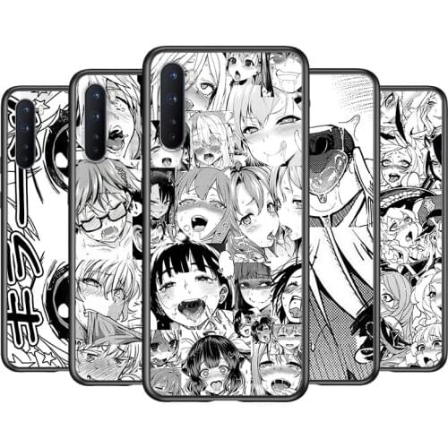 Soft TPU Anime Girl Cartoon Japan Cute Silicone Cover For OnePlus Nord CE 2 N100 N10 9 9R 8T 8 7T 7 6T 6 5T Pro Black Phone Case