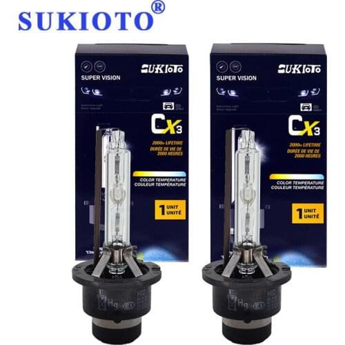 SUKIOTO 2PCS Fast Bright 5500K D2S Replacement Car Headlight Bulbs 35W D4S Xenon HID Lamp For Avalon Venza Sienna ES300 GS350