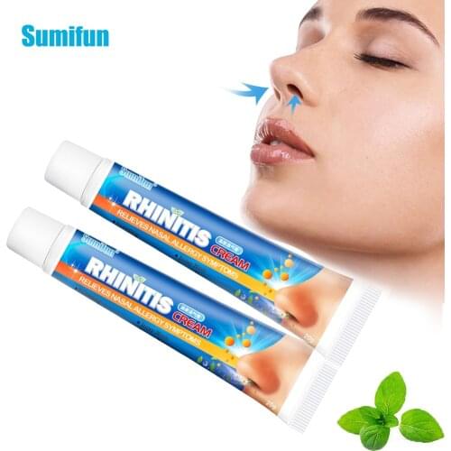 Sumifun 20g Mint Nasal Essential Oils Rhinitis Sinusitis Nasal Congestion Treatment Cream Natural Extract Refresh Nose Cold Cool