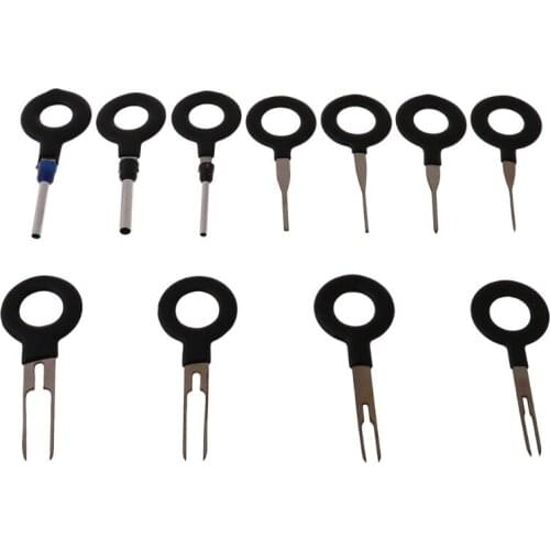 T3ED 11 Pcs Car Terminal Removal Tool Kit Wiring Connector Pin Release Extractor