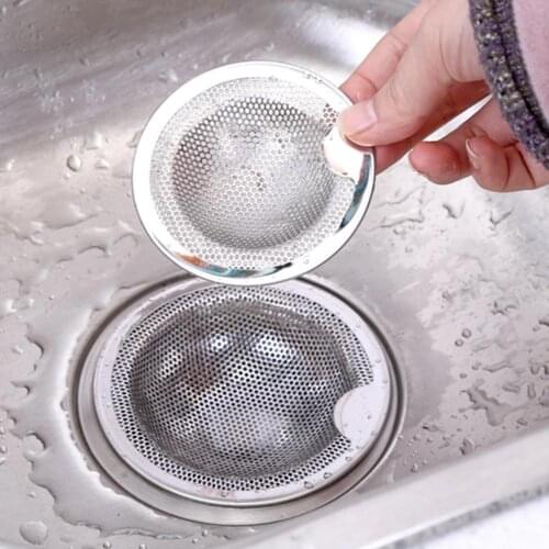 Stainless Steel Bathtub Hair Catcher Waste Stopper Shower Drain Hole Filter Mesh Trap Sink Strainer Basin Drainage for Kitchen