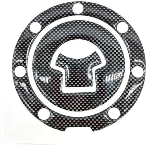 Universal 1Pcs Motorcycle Carbon Fiber Fuel Gas Oil Cap Tank Pad Tankpad Protector Sticker For Honda Suzuki Kawasaki Yamaha