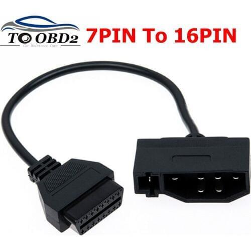 Car Diagnostic Adapter Transfer OBD OBDII For Ford 7Pin Male Lead DLC OBD2 16Pin Female Connector Diagnostic Tool For Ford 7 Pin