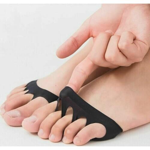 Women Five-finger Socks High Heels Forefoot Half Palms Invisible Socks Shallow Port On-slip Open Toe Socks d88