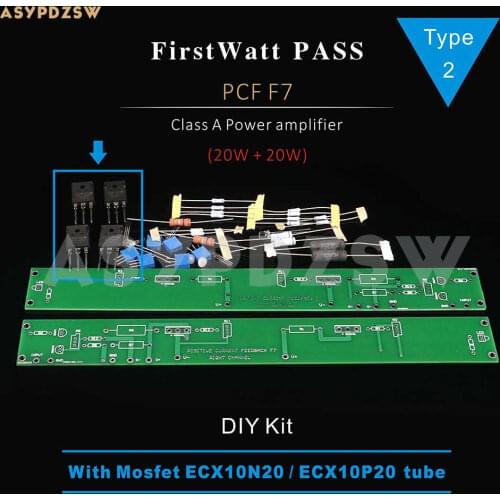 1 Pair FirstWatt PASS PCF F7 Positive current Feedback Class A power amplifier PCB