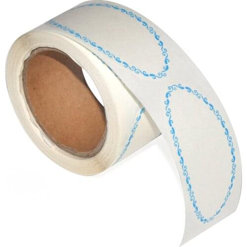 120 labels White Dissolvable Label, Water Soluble Oval food label Stickers 1⅛〞×2¼〞Free Shiping