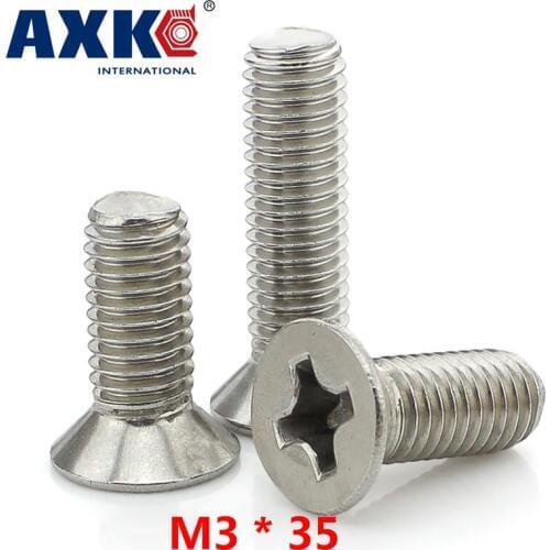 2021 New Drywall Screws For Laptops Axk 20pcs 304 Stainless Steel Countersunk Head Phillips Screws / Flat Screw M3 * 35 Gb819