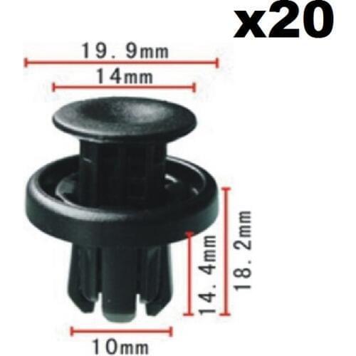 20x For Honda The 9th generation Acord Bumper buckle / Nylon Retainer Clip B130