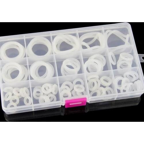 225PCS Silicone Rubber Sealing Strips O Ring Seal Kit oring o-ring Set
