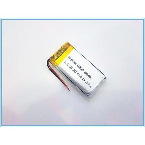 3.7V,800mAH,[652647] PLIB; polymer lithium ion / Li-ion battery for dvr,GPS,mp3,mp4,cell phone,speaker
