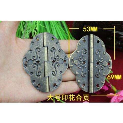 50Pcs 69 * 53MM hinge / antique hinge / printing hinge / hinge large oval tin