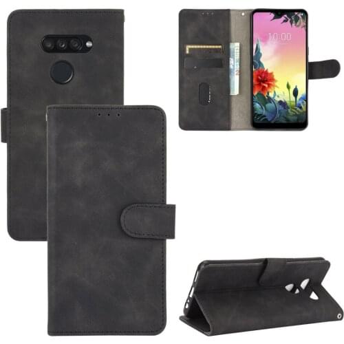 For LG K50S Case Luxury Flip Skin Texture PU Leather Card Slots Wallet Stand ShockProof Case For LG K50S K 50S LGK50S Phone Bags