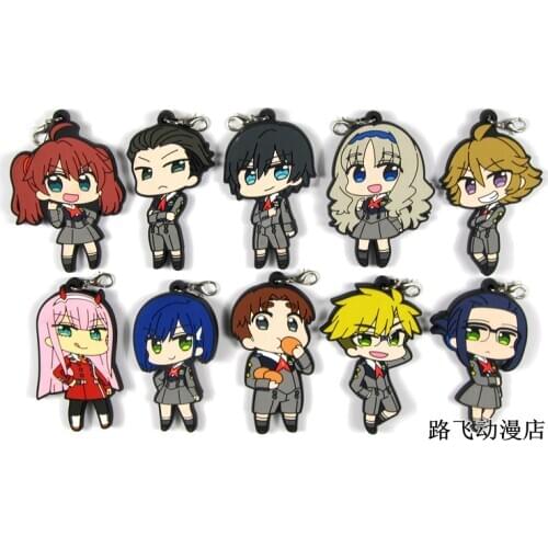 DARLING in the FRANXX Original Japanese anime rubber mobile phone charms keychain strap