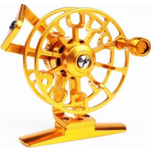 Fly Fishing Wheel Full Metal Belt Venting Front Wheel Ice Fishing Wheel Raft Wheel Ultra Light Fishing Reel Gear 3colors qshb