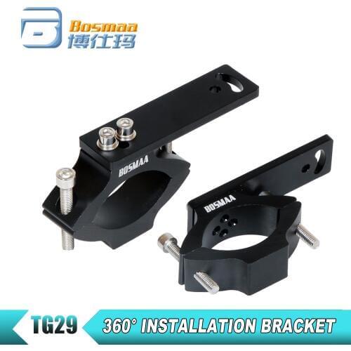 BOSMAA TG29 Motorcycle LED Headlight Tube Fork Bracket For Cafe racer Chopper Motorcycle Hunting Lamp Clamp Holder 22-54mm