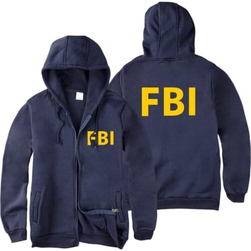 Fashion Zipper Men Women Hoodies Sweatshirts FBI Print Sport Hip Hop Casual Zip Up Streetwear Long Sleeve Hoodie Ja Kids Clothes