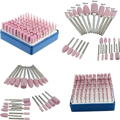 100pcs Rotary Assorted Abrasive Stone Set Grinding Polishing Head Wheel Tool Kit