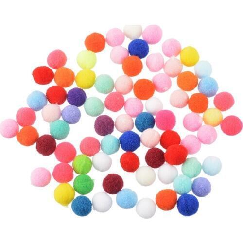 New 2000PCs Multi Color Pompom Ball Round 1cm DIY Crafts Soft Pom Poms Scrapbooking DIY Wedding Decoration Accessories