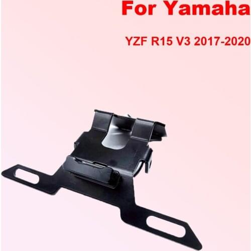 Applicable to Yamaha YZF R15 V3 2017-2020 Modified Motorcycle Parts with Light License Plate Frame Short Tail Holder