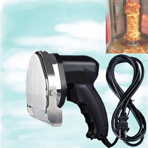 Professional 110V/220V Electric Doner Kebab Knife Automatic Barbecue Cutter Kitchen Meat Slicer Tool