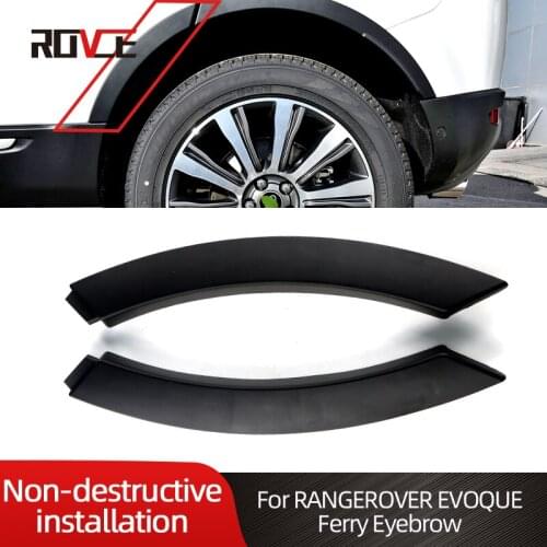 ROVCE Car Styling Fender Arch Wheel Eyebrow Protector For Land Rover Range Rover Evogue 2012-2019 L538 LR027252 LR027251