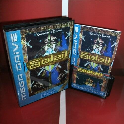 Soleil (No Save Function) EU Cover with Box and Manual For Sega Megadrive Genesis Video Game Console 16 bit MD card