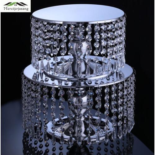 Flower Vases Table Crystal Vase Cake Stand Fruit Tray Flower Pot Dessert Decoration for Home/Wedding Corridor Decoration G152
