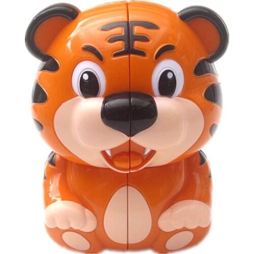 Yuxin 2x2 Tiger Cube Strange-shape 2x2x2 Magic Cube 2Layers Speed Cube Professional Puzzle Toys For Children Kids Gift