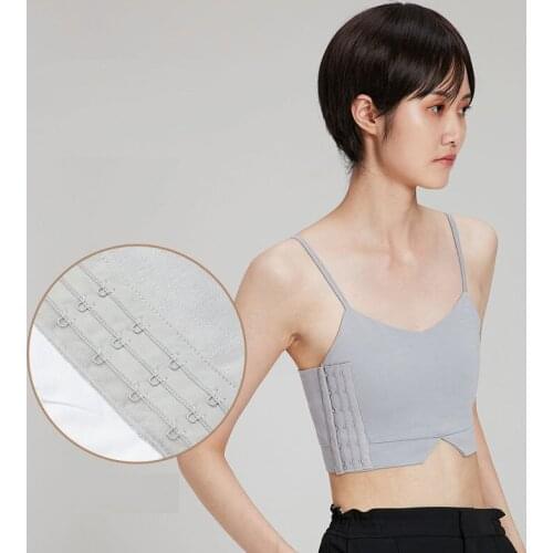Womens Spaghetti Strap Vest Chest Binder Tank Top Sports Bra Chest Binder Elastic Band Strapless Top for Tomboy Trans Lesibian