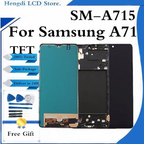 TFT Metal Incell LCD For Samsung A71 A715 LCD Display Screen Touch Digitizer Screen For Samsung A71 A715F SM-A715 Screen Display