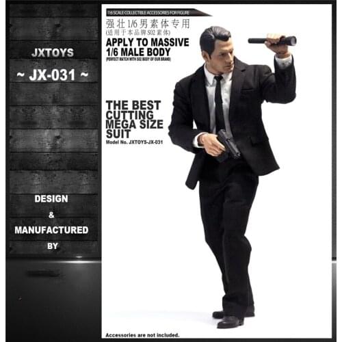 1/6 Business Gentleman Suit Clothes Set JX031 Shoes Tie Model for 12'' Strong Action Figure Body In Stock