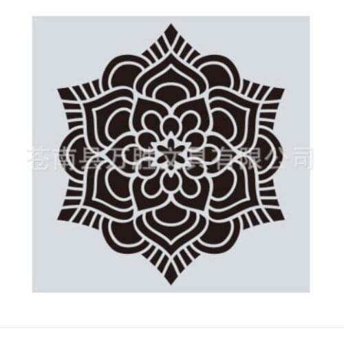 15*15 Mandala Layering Stencils for Diy scrapbook/photo album Decorative Embossing Painting Drawing stencil,home decor