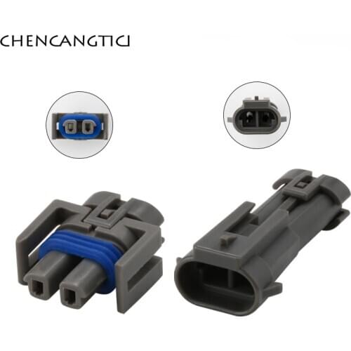 5 Sets Delphi 2 Pin Way Automotive Waterproof Connector Female Male Plug For Buick 12162017 H1348-2P H1490-2P DJ70217A-1.5-11