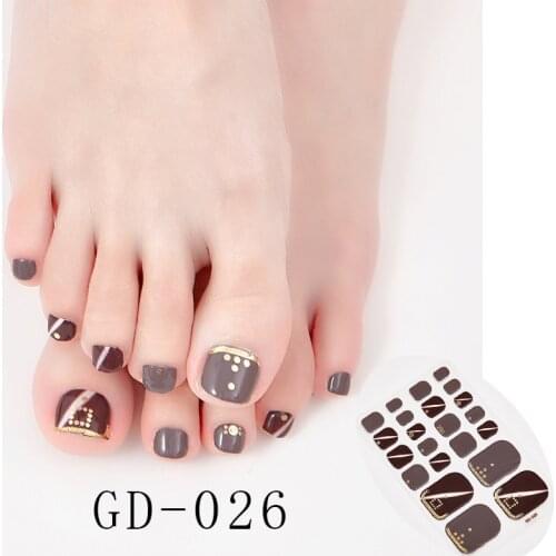 22 Tips/Sheet Nail Decoration Designed Manicure Decoration Nail Tape Nail Designs Full Cover Nail Stickers Nails Art Decoration