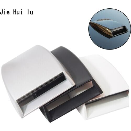3 Color Universal Car-Styling Turbo Bonnet Vent Cover Hood Air Flow Intake Vent Cover Decorative Sticker Exterior Decor