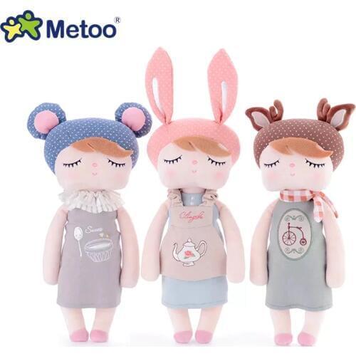 43cm/36cm Metoo Angela restoring ancient clothing stuffed toys sleep baby doll plush toy Children girls Christmas birthday gift