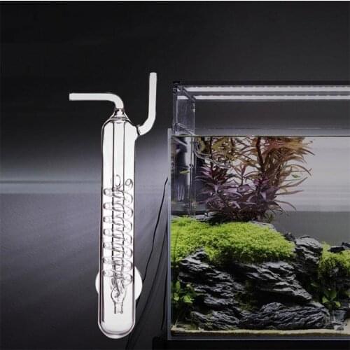 Aquarium Bubble Counter Fish Tank Co2 External Bubble Gauge High Transparent Glass Screw Regulator Diffuser Atomizer