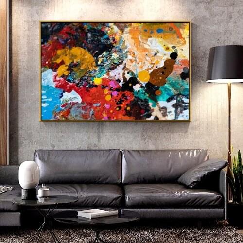 Artcozy Oil Canvas Painting paint_palette_colorful For Home Decoration Wall Art