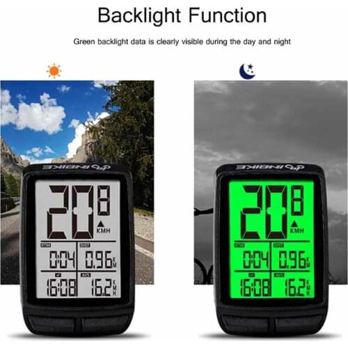 INBIKE Bike Wireless Computer Rainproof Multifunction Riding Bicycle Odometer Cycling Speedometer Stopwatch Backlight New Up