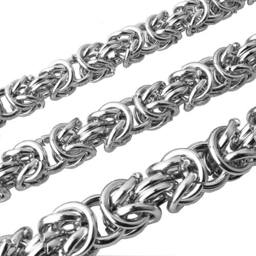 Personality Design Stainless Steel Single Circle Link Chain Mens Womens Necklace/Bracelet Unisexs Daily Jewelry 7-40inch