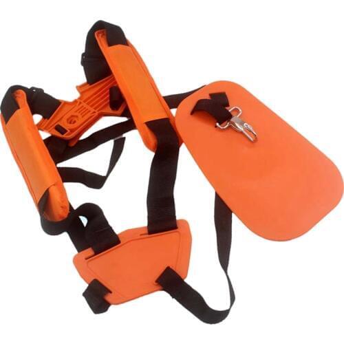 Double Shoulder Strap Grass Trimmer Brush Cutter Harness Belt Garden Power Pruner Yellow