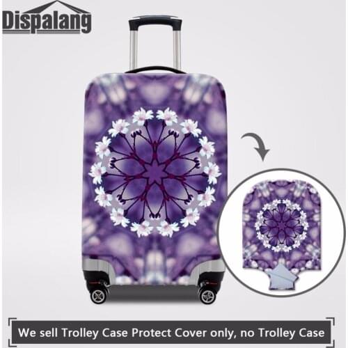 Dispalang Trendy Floral Striped Prints Travel Accessories Waterproof Luggage Cover Elastic Protect Suitcase Cover To 18"-32"case