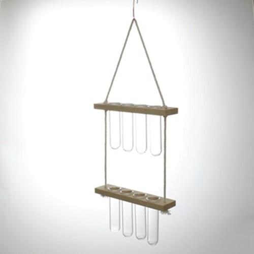 Hanging Hydroponic Plant Test Tube Indoor Glass Vase Terrarium Container