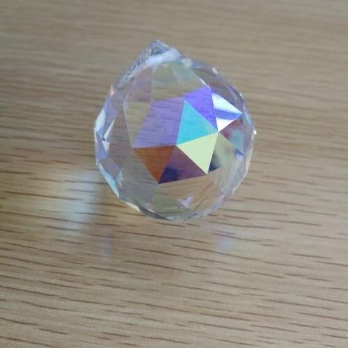 15mm-40mm AB Crystal Hanging Faceted Ball Crystal Pendants For Chandeliers Hot Sale Beautiful Glass Lighting Parts