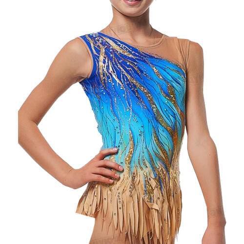 Custom Figure Skating Dress/ lightly used blue dresses