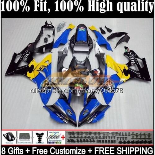 Injection For BMW S1000RR 2009 2010 2011 2012 2013 2014 44CL.3 S 1000 RR 1000RR S1000 RR 09 10 11 12 13 14 Fairing Blue yellow